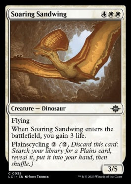 naokuroshop MTG [LCI][0035][白][C][EN][飛翔する砂翼/Soaring Sandwing]（foil） NM