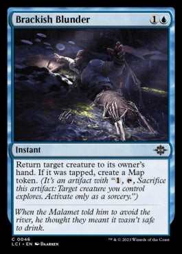 naokuroshop MTG [LCI][0046][青][C][EN][汽水の失敗/Brackish Blunder]（foil） NM