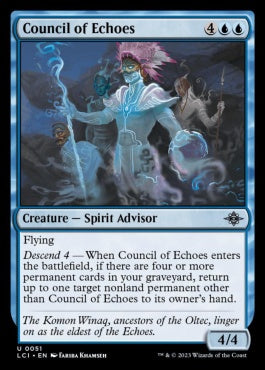 naokuroshop MTG [LCI][0051][青][U][EN][残響の議会/Council of Echoes]（foil） NM