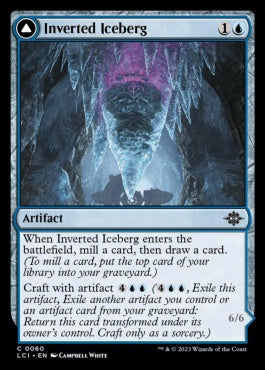 naokuroshop MTG [LCI][0060][青][C][EN][反転された氷山/Inverted Iceberg]（foil） NM