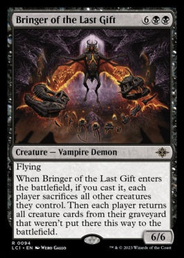 naokuroshop MTG [LCI][0094][黒][R][EN][最後の贈り物の運び手/Bringer of the Last Gift]（foil） NM