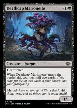 naokuroshop MTG [LCI][0100][黒][C][EN][死天狗茸の操り人形/Deathcap Marionette]（foil） NM