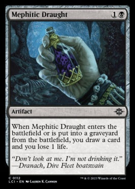 naokuroshop MTG [LCI][0112][黒][C][EN][毒気の薬/Mephitic Draught]（foil） NM