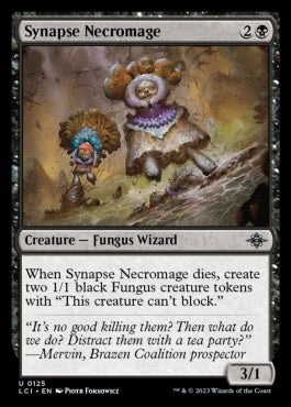 naokuroshop MTG [LCI][0125][黒][U][EN][末梢の屍道士/Synapse Necromage]（foil） NM