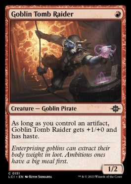 naokuroshop MTG [LCI][0151][赤][C][EN][ゴブリンの墓荒らし/Goblin Tomb Raider]（foil） NM