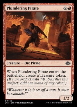 naokuroshop MTG [LCI][0160][赤][C][EN][略奪する海賊/Plundering Pirate] NM