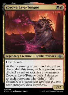 naokuroshop MTG [LCI][0245][多][U][EN][溶岩舌のゾヨワ/Zoyowa Lava-Tongue] NM