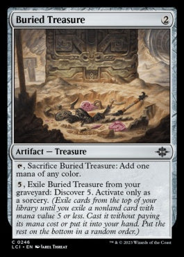 naokuroshop MTG [LCI][0246][茶][C][EN][埋もれた宝物/Buried Treasure]（foil） NM