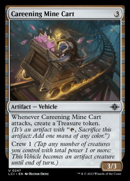 naokuroshop MTG [LCI][0247][茶][U][EN][暴走トロッコ/Careening Mine Cart]（foil） NM