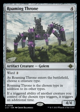 naokuroshop MTG [LCI][0258][茶][R][EN][うろつく玉座/Roaming Throne]（foil） NM