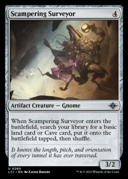 naokuroshop MTG [LCI][0260][茶][U][EN][駆け回る偵察兵/Scampering Surveyor]（foil） NM