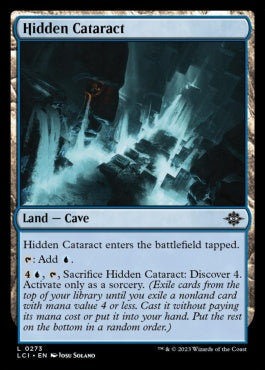 naokuroshop MTG [LCI][0273][土地][C][EN][隠された瀑布/Hidden Cataract]（foil） NM