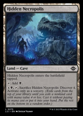 naokuroshop MTG [LCI][0275][土地][C][EN][隠された死滅都市/Hidden Necropolis]（foil） NM