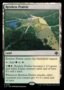 naokuroshop MTG [LCI][0281][土地][R][EN][不穏な大草原/Restless Prairie]（foil） NM