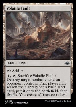 naokuroshop MTG [LCI][0286][土地][U][EN][不安定な断層/Volatile Fault]（foil） NM