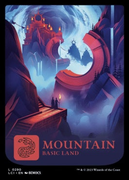 naokuroshop MTG [LCI][0290][土地][C][EN][山/Mountain]（foil） NM