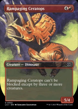 naokuroshop MTG [LCI][0322][赤][U][EN][暴走するケラトプス/Rampaging Ceratops]（foil） NM