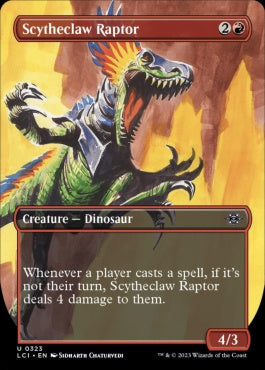 naokuroshop MTG [LCI][0323][赤][U][EN][鎌爪の猛竜/Scytheclaw Raptor]（foil） NM