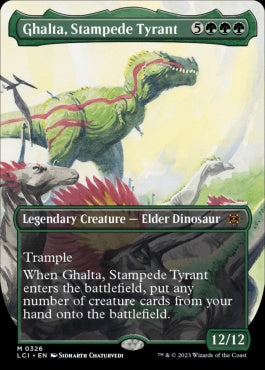 naokuroshop MTG [LCI][0326][緑][M][EN][暴走暴君、ガルタ/Ghalta, Stampede Tyrant]（foil） NM