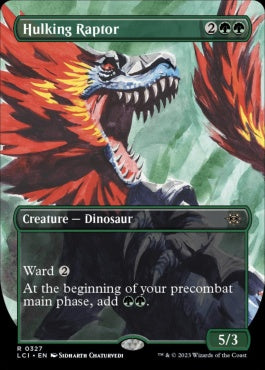 naokuroshop MTG [LCI][0327][緑][R][EN][巨体の猛竜/Hulking Raptor]（foil） NM