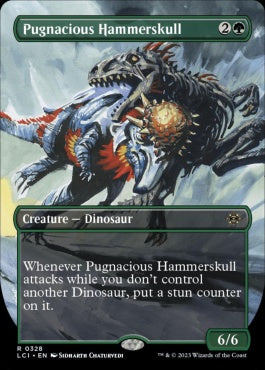 naokuroshop MTG [LCI][0328][緑][R][EN][好戦的な槌頭/Pugnacious Hammerskull]（foil） NM