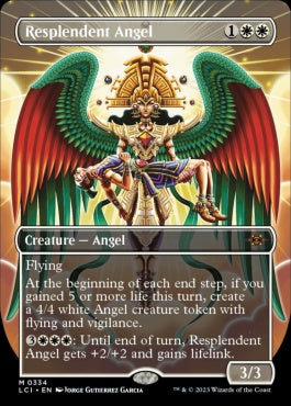 naokuroshop MTG [LCI][0334][白][M][EN][輝かしい天使/Resplendent Angel]（foil） NM