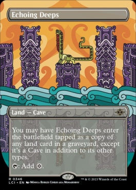 naokuroshop MTG [LCI][0346][土地][R][EN][残響する深淵/Echoing Deeps]（foil） NM