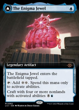 naokuroshop MTG [LCI][0362][青][M][EN][奇怪な宝石/The Enigma Jewel]（foil） NM