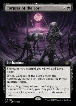 naokuroshop MTG [LCI][0366][黒][R][EN][迷いし者の骸/Corpses of the Lost]（foil） NM