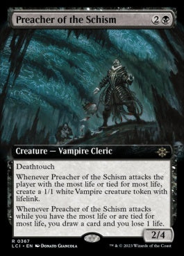 naokuroshop MTG [LCI][0367][黒][R][EN][分派の説教者/Preacher of the Schism]（foil） NM