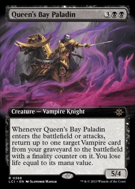 naokuroshop MTG [LCI][0368][黒][R][EN][女王湾の聖騎士/Queen's Bay Paladin]（foil） NM