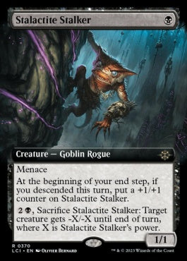 naokuroshop MTG [LCI][0370][黒][R][EN][鍾乳石の追跡者/Stalactite Stalker]（foil） NM