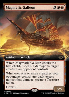 naokuroshop MTG [LCI][0376][赤][R][EN][マグマ用ガレオン船/Magmatic Galleon]（foil） NM