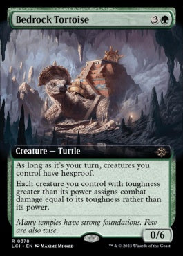 naokuroshop MTG [LCI][0378][緑][R][EN][床岩の亀/Bedrock Tortoise]（foil） NM