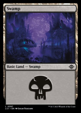 naokuroshop MTG [LCI][0397][土地][C][EN][沼/Swamp]（foil） NM