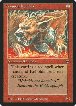 naokuroshop MTG [LEG][139][赤][C][EN][Crimson Kobolds] NM