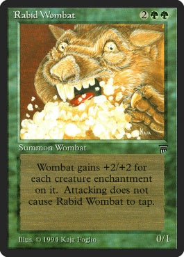 naokuroshop MTG [LEG][198][緑][U][EN][Rabid Wombat] NM