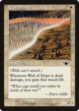 naokuroshop MTG [LGN][024][白][C][EN][希望の壁/Wall of Hope] NM