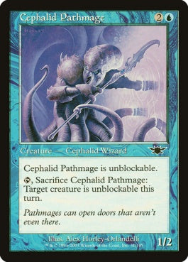 naokuroshop MTG [LGN][031][青][C][EN][セファリッドの抜け道魔道士/Cephalid Pathmage] NM