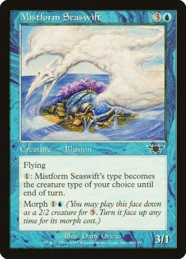 naokuroshop MTG [LGN][045][青][C][JP][霧衣のウミツバメ/Mistform Seaswift] NM