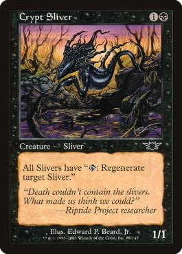 naokuroshop MTG [LGN][063][黒][C][JP][墓所スリヴァー/Crypt Sliver] NM