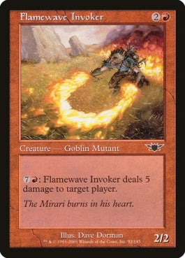 naokuroshop MTG [LGN][092][赤][C][JP][炎波の発動者/Flamewave Invoker] NM