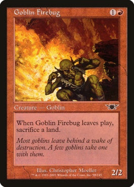 naokuroshop MTG [LGN][098][赤][C][JP][ゴブリンの放火魔/Goblin Firebug] NM