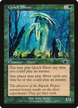 naokuroshop MTG [LGN][136][緑][C][EN][活性スリヴァー/Quick Sliver] NM