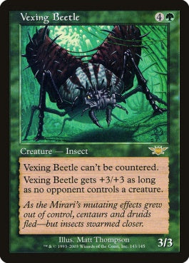 naokuroshop MTG [LGN][143][緑][R][JP][いらつき甲虫/Vexing Beetle] NM