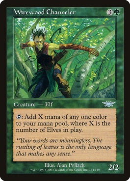 naokuroshop MTG [LGN][144][緑][U][EN][ワイアウッドの媒介者/Wirewood Channeler] NM