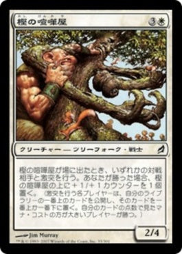 naokuroshop MTG [LRW][033][白][C][JP][樫の喧嘩屋/Oaken Brawler] NM