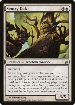 naokuroshop MTG [LRW][038][白][U][EN][歩哨の樫/Sentry Oak] NM