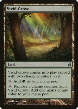 naokuroshop MTG [LRW][277][土地][U][EN][鮮烈な林/Vivid Grove] NM