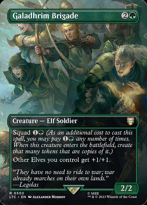 naokuroshop MTG [LTC][0502][緑][R][EN][Galadhrim Brigade]（foil） NM